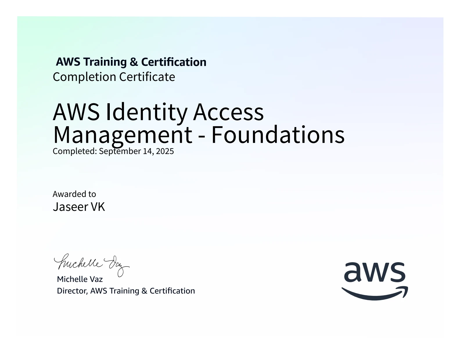 AWS IAM Certificate